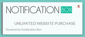 Notification Box - Unlimited Websites