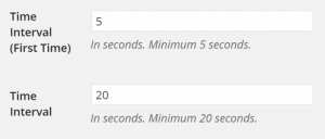 Notification Box - Time Interval