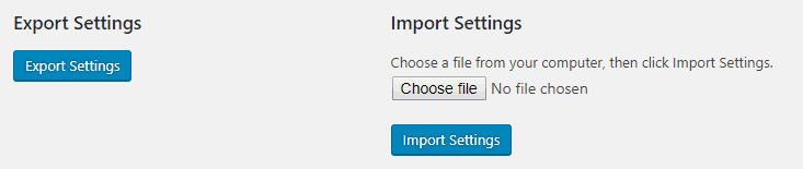Notification Box - Export and Import Settings