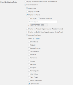 Notification Box - Notification Rules Notification Box - Notification Rules
